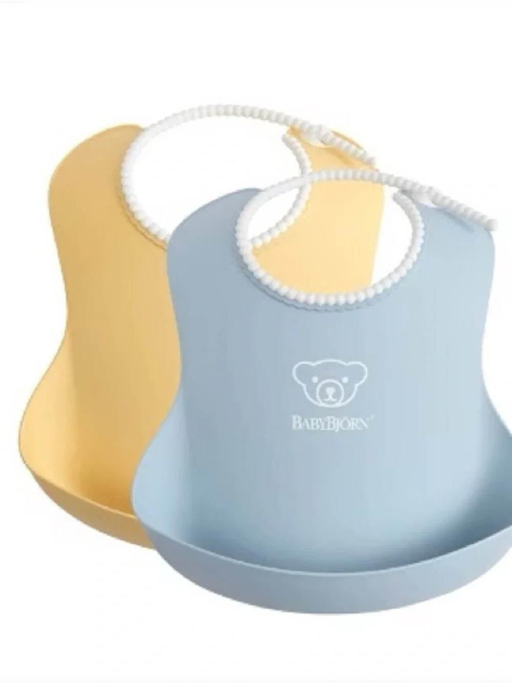 Baby Bjorn Bib 2 Pack & Ubbi On-The-Go Wipe Dispenser Set of 3 EUC